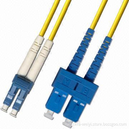 LC/PC-SC/PC Fiber Patch Cords with IL <0.2dB and RL >60dB, High-temperature Stability